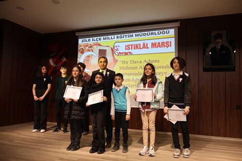 Kaymakamımız Çağlar TEKİN, 12 Mart İstiklal Marşının Kabulü ve Mehmet Akif Ersoy’u Anma Programına Katıldı